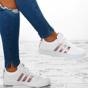 rose gold adidas cloudfoam